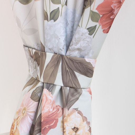 Комплект штор для кухни с подхватами Этель «Цветущий сад» 145×180 см - 2 шт., 100% п/э