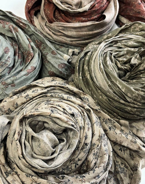 Палантин 200*60см Прованс 33-0003 хаки - Mini maxi фото 5