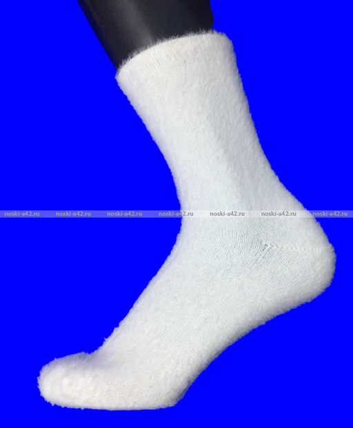 Цена за 10 пар. Термоноски женские ангора НОРКА ШЕРСТЬ высокие однотонные арт. 2781