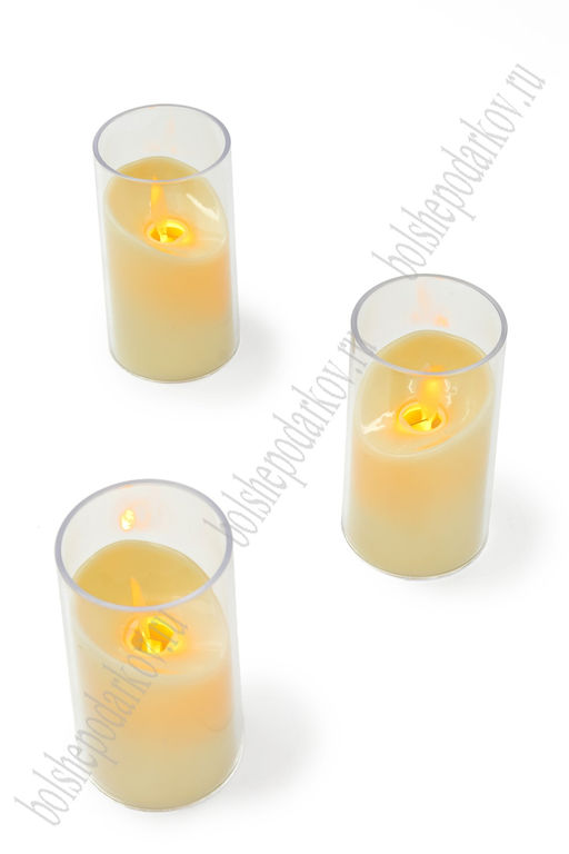 Набор свечей светодиодных на батарейках 5*5*10 см (12 шт) SF-7552, №4