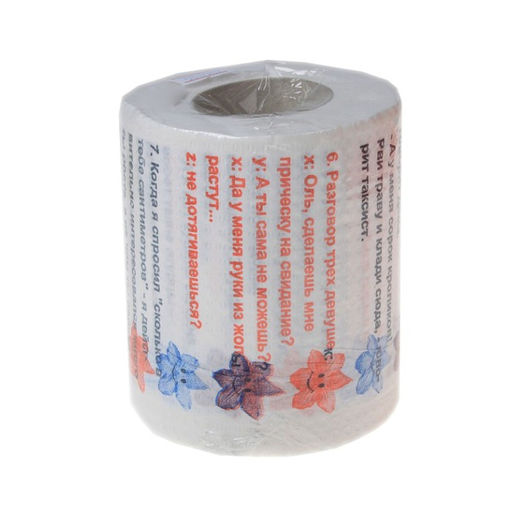 Цена за 2 шт. Туалетная бумага сувенирная «Анекдоты», 9.5×10 см