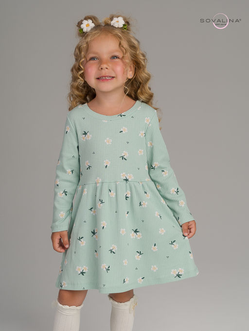 Платье Элла мятный букетик