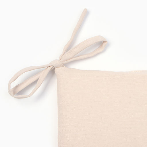 Сидушка на стул с завязками Этель Dream, 40*40 см., 100% лён  фото 3