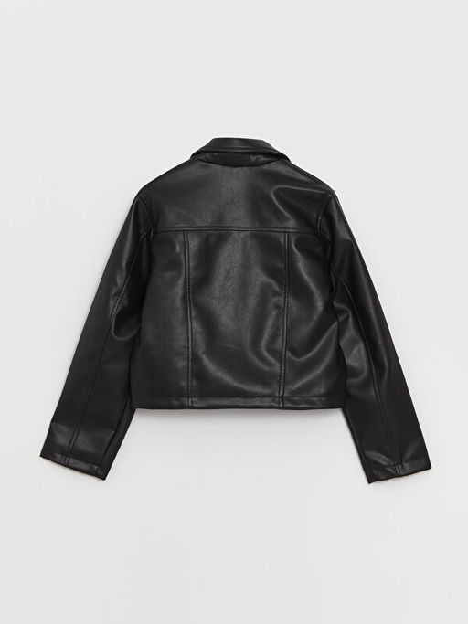 Deri G?r?n?ml? K?z ?ocuk Mont - Waikiki фото 2