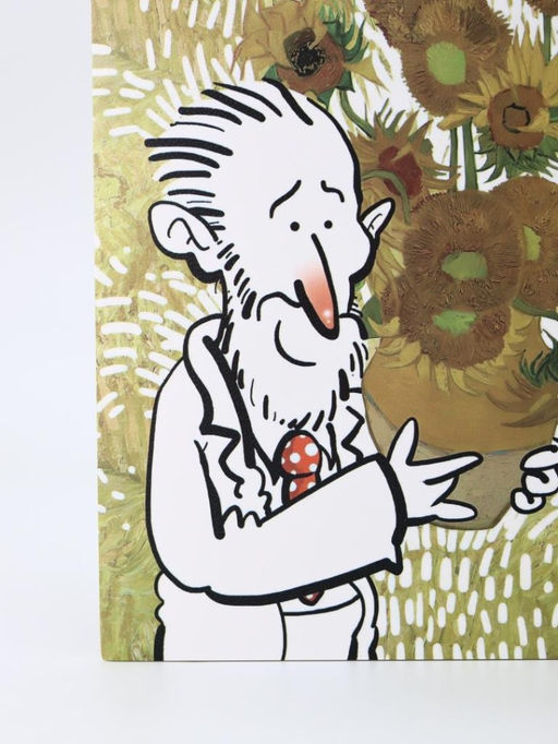 Скетчбук (B5) "Vincent with sunflowers", yellow (18*25) 30 л. 130 г/м