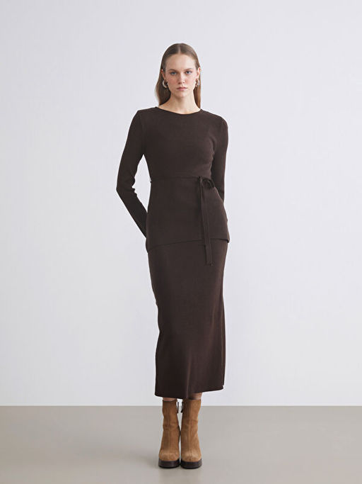 Bisiklet Yaka Kad?n Triko Kazak