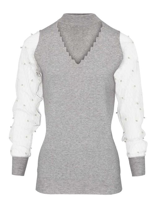 Пуловер, серый - Heine фото 2