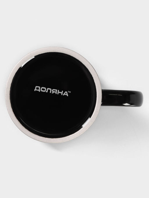 Кружка Доляна «Классика», 390 мл, керамика, чёрная