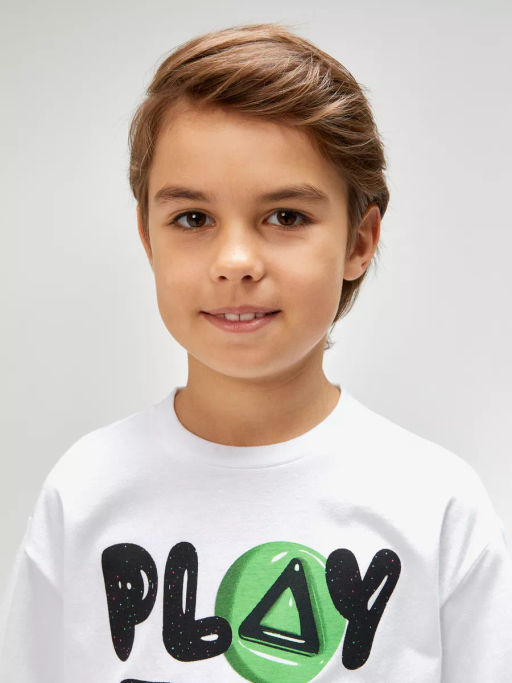 ACOOLA / Футболка детская для мальчиков Egypt белый  фото 4