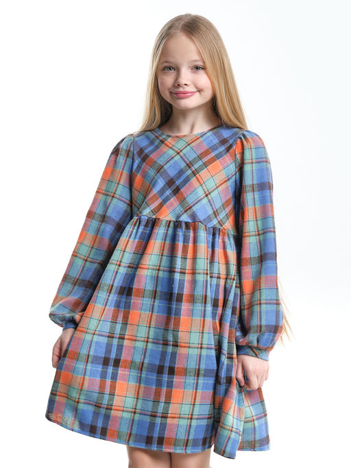 Платье для девочки нарядное UD 7787 голубой/коралловый - Mini maxi фото 7