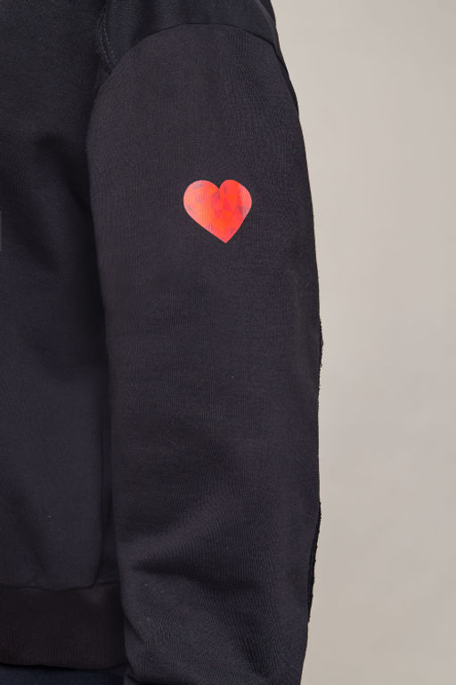 Арт. 15125 Свитшот женский Матрешка оверсайз 44-50 (4 шт) Цвет:черный - Калинка фото 6