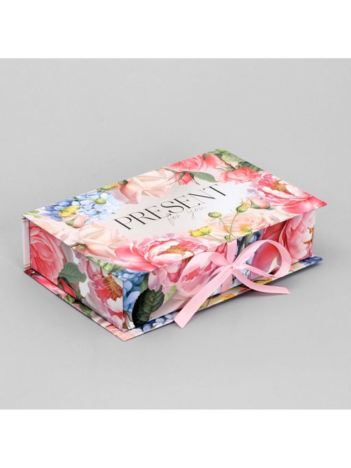 Коробка - книга, упаковка подарочная, Нежность, 20?12.5?5 см