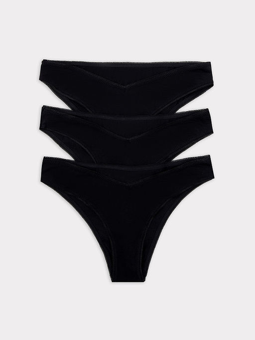 Трусы женские бразилиана мультипак (3 шт.) в черном цвете - Mark formelle фото 4