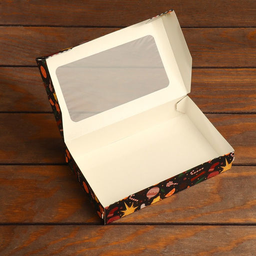 Цена за 20 шт. Коробка складная Новогодние угощения, 20 х 12 х 4 см - Simaland фото 3