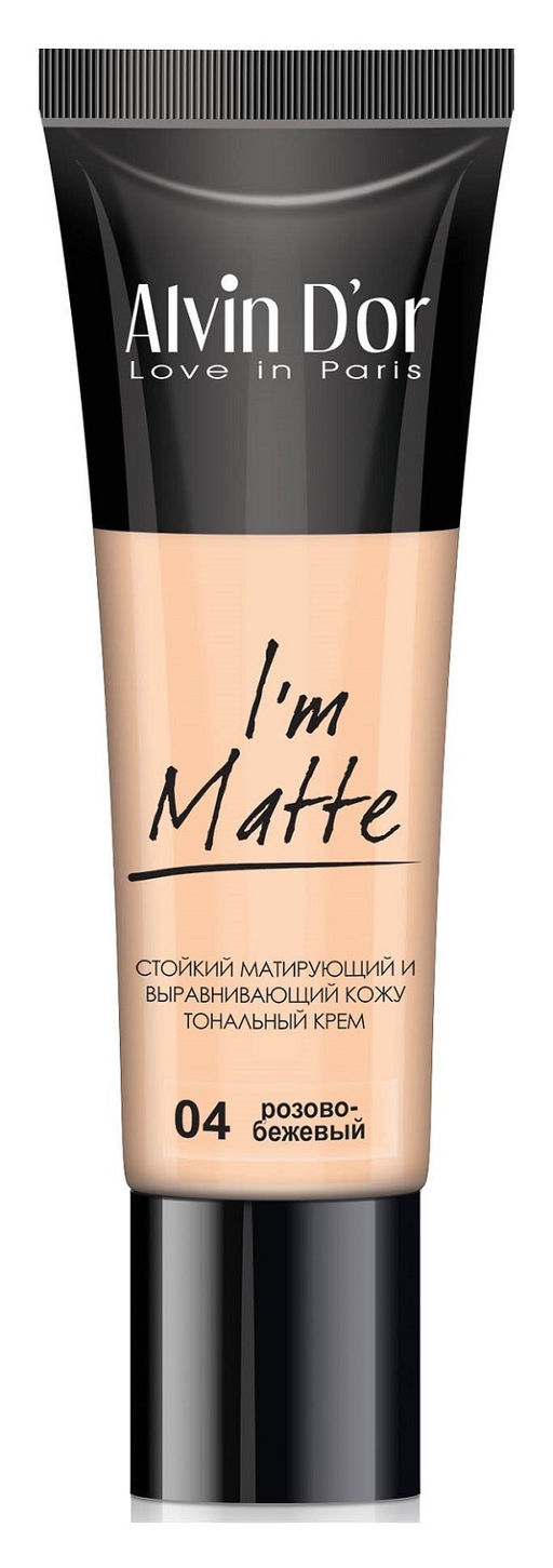 Alvin Dor BC-04 Тональный крем Im Matte тон 04 розово-бежевый 25мл
