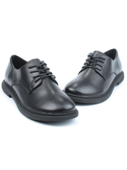 03-DCO127-1 BLACK Полуботинки женские (натуральная кожа)