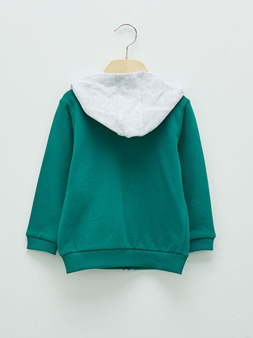 Kap??onlu Uzun Kol Basic Erkek Bebek Fermuarl? Sweatshirt - Waikiki фото 2