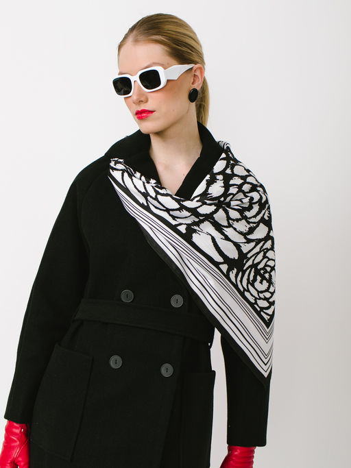 Большой мягкий очень нежный двусторонний платок - Tantino фото 4