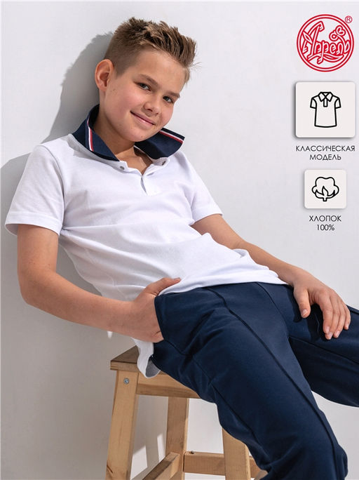 футболка-поло 1ПДК2291090 - Апрель фото 4