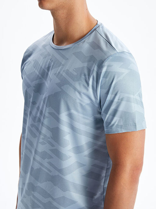 Bisiklet Yaka Erkek Spor Ti??rt