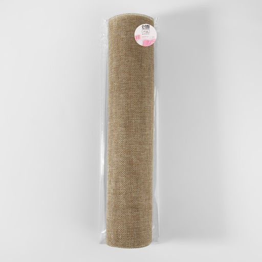 Ткань из джута, 35 см, 4,5 0,5 м, цвет бежевый - Арт узор фото 2