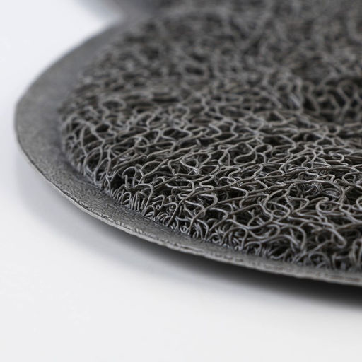 Коврик универсальный под миску и лоток Мордочка, 30х40 см, серый - Пушистое счастье фото 8