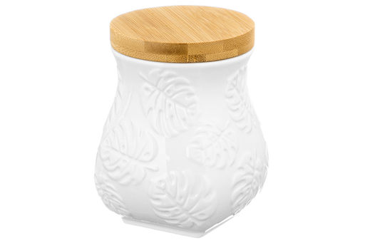 Банка д/хранения 700 мл 10,5*10,5*13 см Тропики+ дерев. крышка с силик. упл. - Elan gallery фото 11