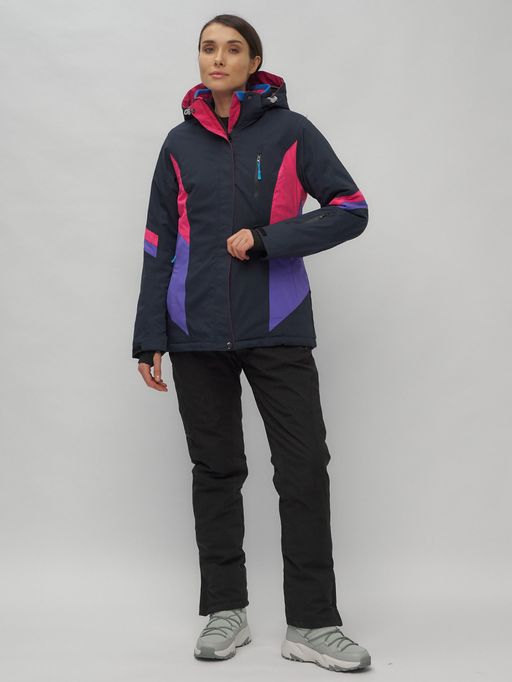 Горнолыжный костюм женский темно-синего цвета 02201TS - Chunmai фото 7