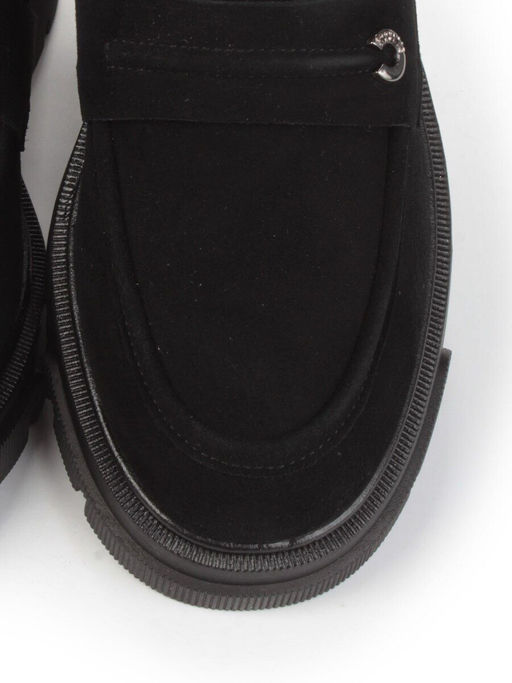 01-C1819-2 BLACK Ботинки демисезонные женские (натуральная замша)