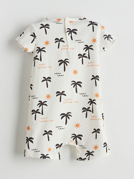 Bisiklet Yaka Erkek Bebek Penye Tulum