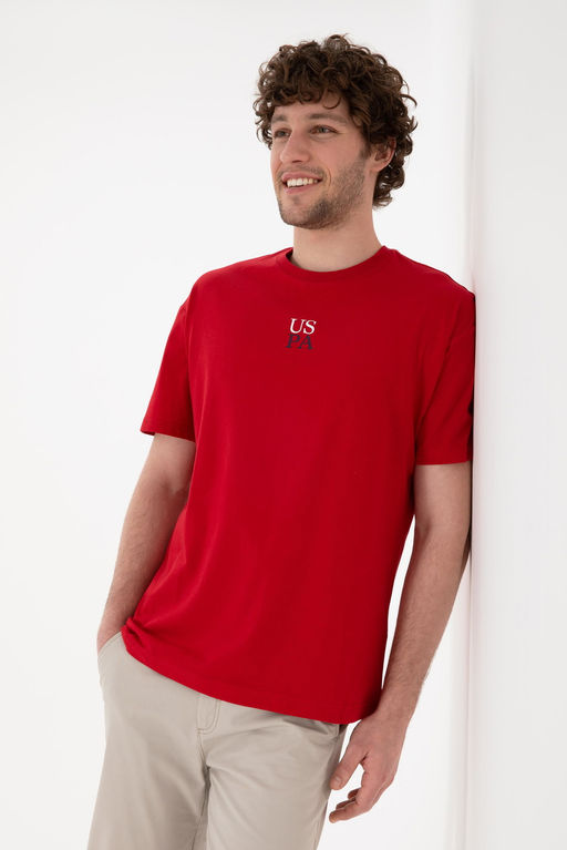 Erkek Comfort Fit Bisiklet Yaka K_rm_z_ Ti__rt Sepette S_rpriz _ndirim - U.s. polo assn фото 2