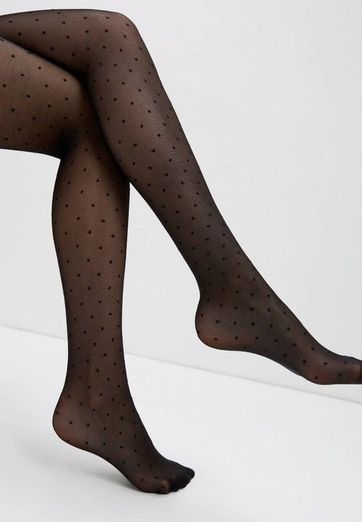 Колготки фантазийные CONTE DOTS SLIM Колготки в точку с утягивающими шортиками nero - Conte elegant фото 5