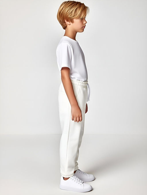 430 Брюки джоггеры детские из футера с начесом