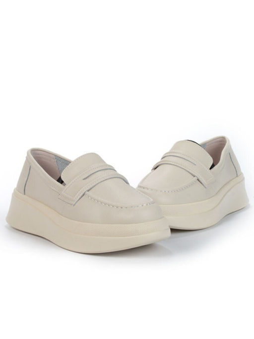 03-PDD171-2 BEIGE Полуботинки женские (натуральная кожа)