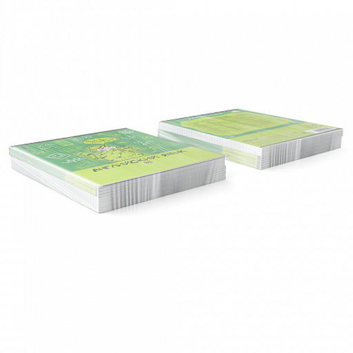 Цена за 5 шт. Тетрадь общая ученическая с пластиковой обложкой на скобе ErichKrause Котоформулы, Английский язык, 48 листов, клетка  фото 3