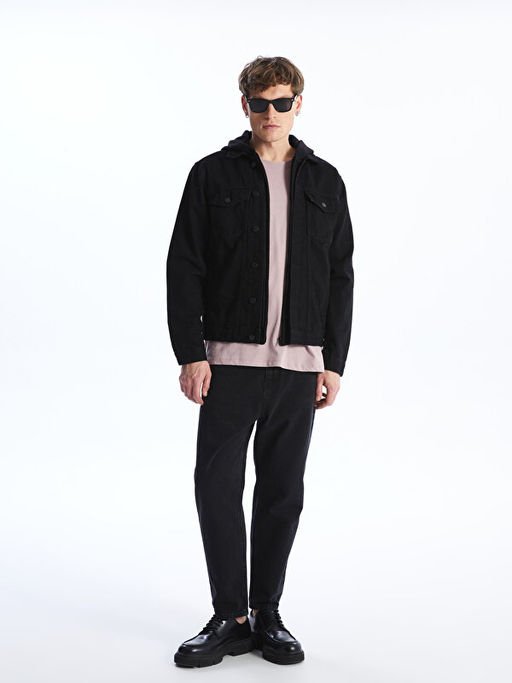 Standart Kal?p Erkek Jean Ceket