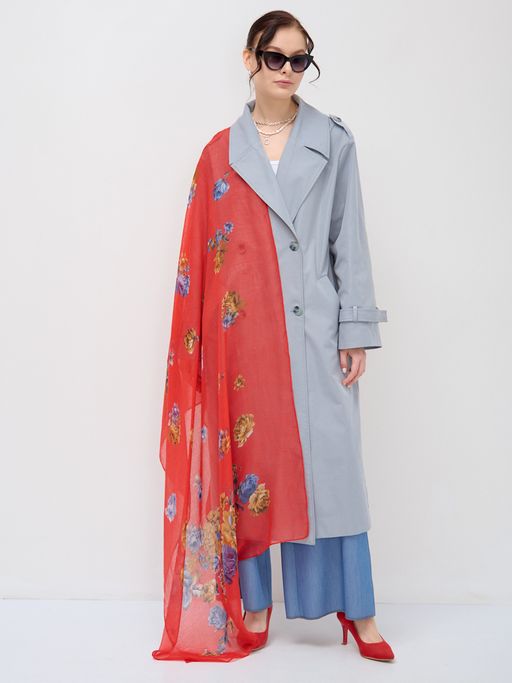 хлопок с вискозой Большой, красивый палантин - Tantino фото 2