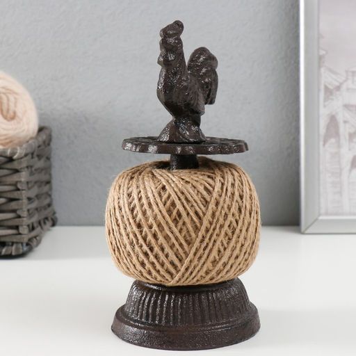 Фигурка - катушка для ниток чугун Петушок, 10?10?20 см