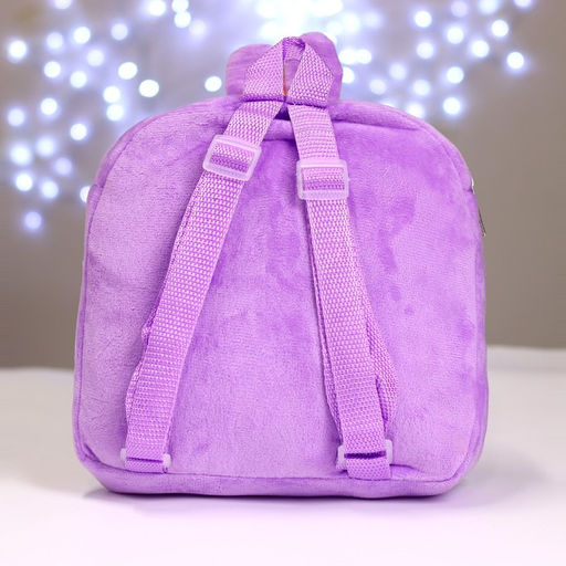 Рюкзак детский плюшевый для девочки Зайка, 24?24 см