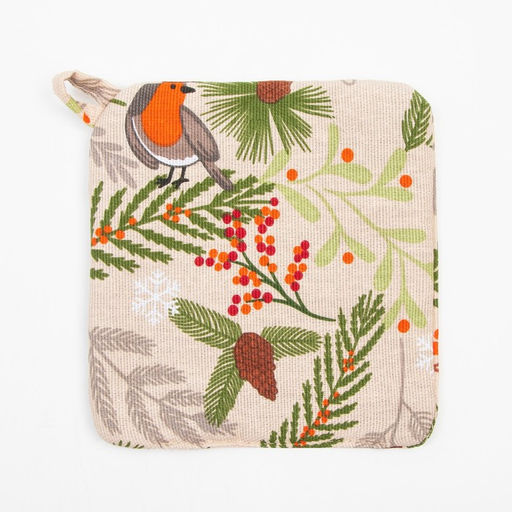 Набор кух. Доляна Bullfinch: варежка 20х27 см, прихватка 19х19 см, 100% хл  фото 4