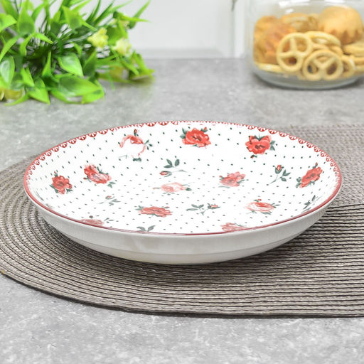 Тарелка глубокая Английский ситец YX21031SP80 20 см /КОРАЛЛ/ фото 2