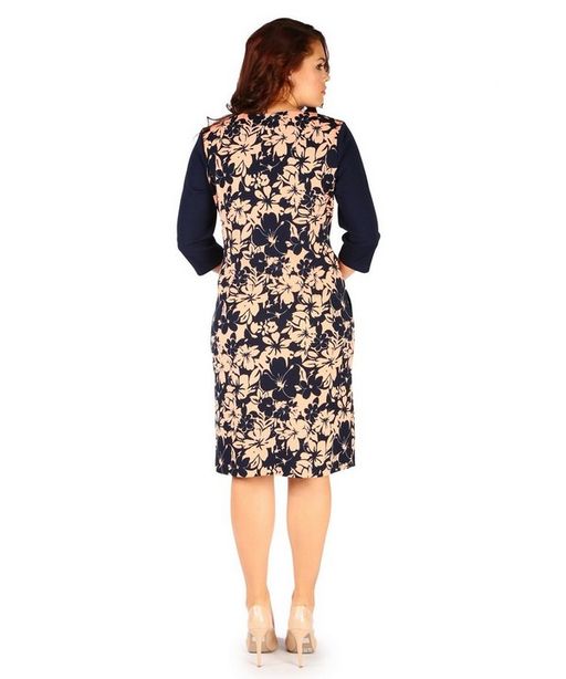 Платье 410 кремовые цветы - Novita фото 3