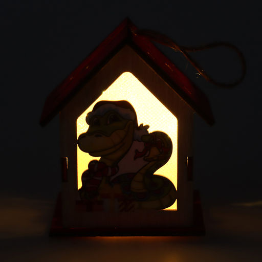 Декор с подсветкой «Сказочный дом», 6.5×6.5×8.5 см