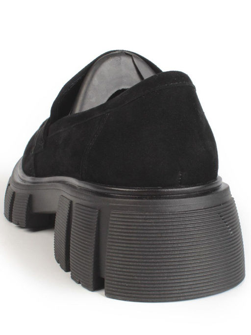 03-C1821-2 BLACK Лоферы женские (натуральная замша)