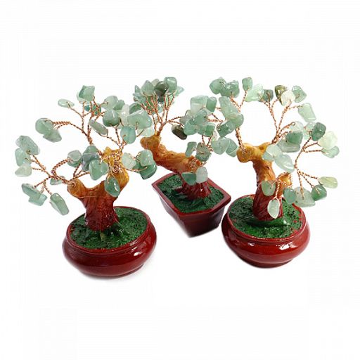 Дерево счастья с камнями Нефрит - символ карьерного роста, усеха и процветания 11см - Сандаловый дом фото 3