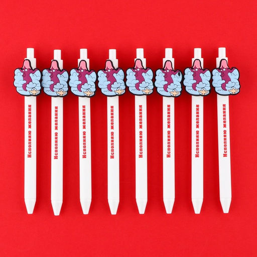 Цена за 8 шт. Ручка шариковая Исполняю желания, синяя паста, пластик с резиновым доп.элементом, 18+ - Simaland фото 4