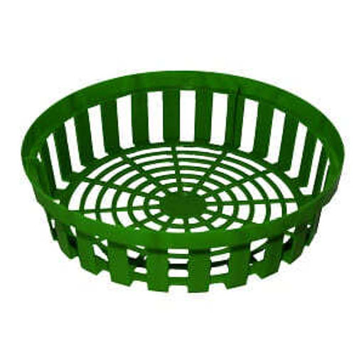 Корзина для луковичных круглая, зеленая