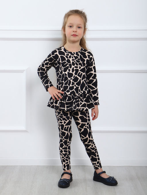 КМ151 Костюм Модница (молочный; черный) - Милаша фото 2