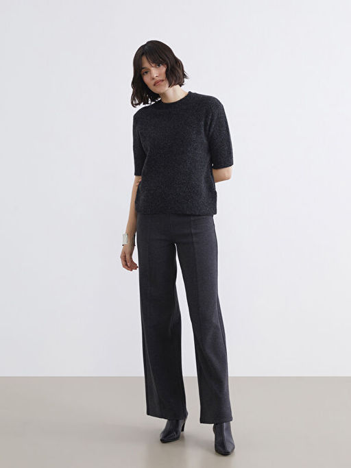 Bisiklet Yaka Kad?n Triko Kazak