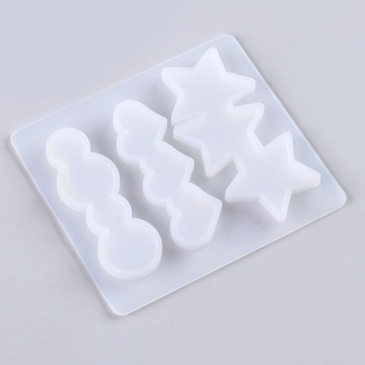 Цена за 2 шт. Молд силиконовый  «Заколка», 3 вида заколки